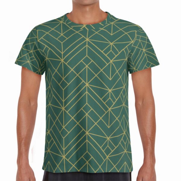 Stylish Geometric Mesh Shirt