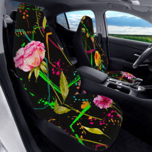 Abstract Floral Hexagon Car Seat Covers