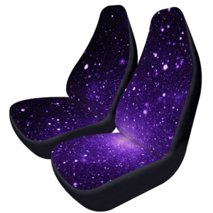 Bright Purple Galaxy Car Seat Covers - 2PCS