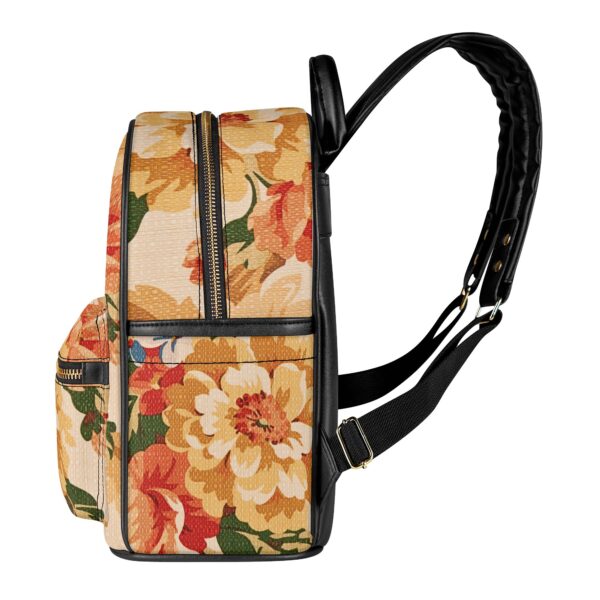 Vintage Foliates Beige Floral Backpack