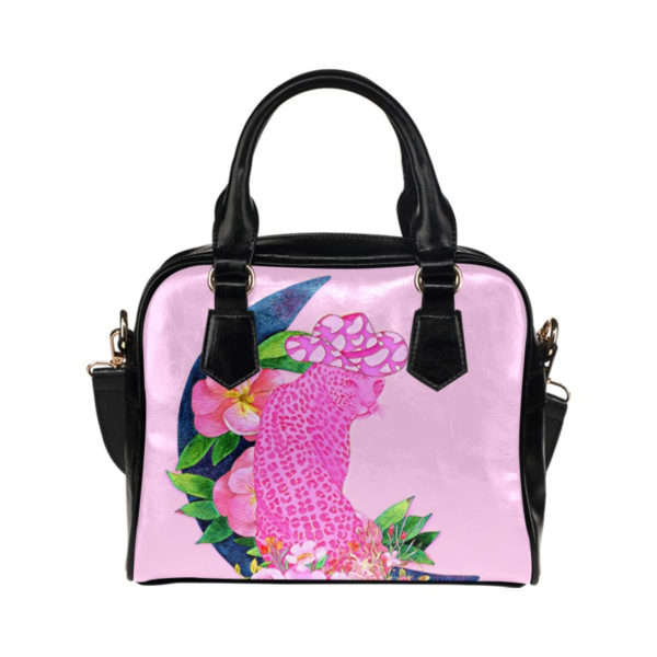 Pink Leopard Boho Blue Moon Handbag