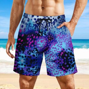 Leopard Stripes Hawaiian Men's Shorts