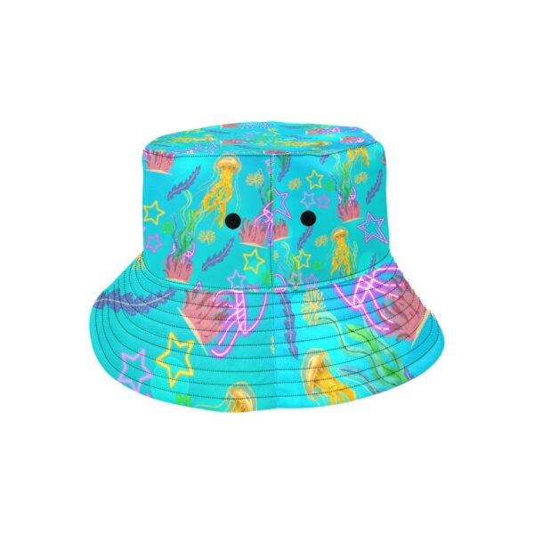 Neon Jellyfish Twill Men Bucket Hat