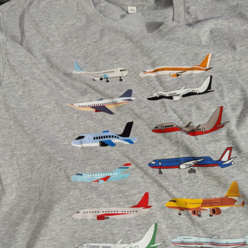 Unisex Plane Aircraft Sideview T-shirt photo review