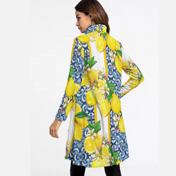 Sicily Inspired High Neck Lemon Dress