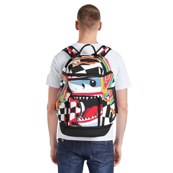 Shark Mouth Checkerboard Backpack