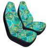 Elegant Turquoise Pattern Car Seat Cover – 2PCS