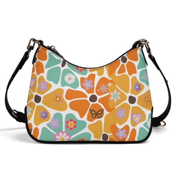 Retro Abstract Daisy Flower Lady Shoulder Bag