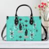 Atomic Cat Teal Mid Century Shoulder Handbag Bag