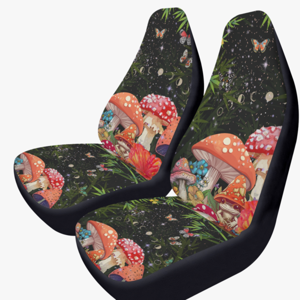 Red Mushroom Starry Night Car Seat Cover – 2PCS