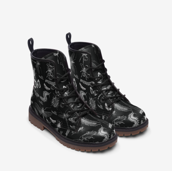 Insects Nature Bugs Vegan Combat Boots