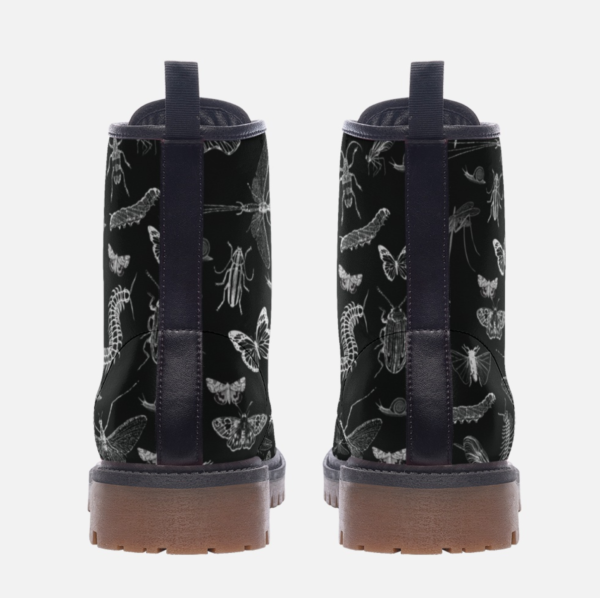 Insects Nature Bugs Vegan Combat Boots